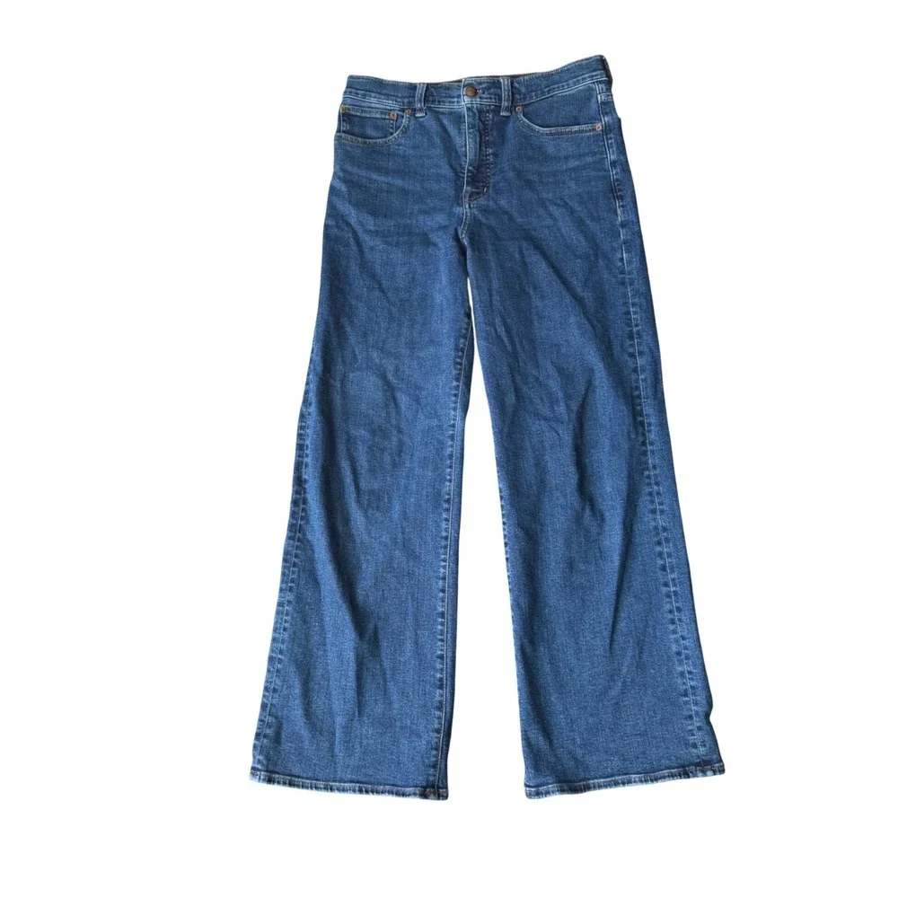 Madewell The Wide-Leg Jean in Super Stretch Denim Size 28 - Picture 3 of 12